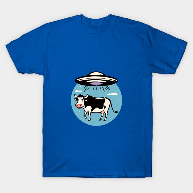 UFO Cow Abduction T-Shirt by roswellboutique